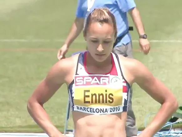 Jessica ennis olympic black ebony lambar zinare uk ass kyakkyawan tauraron batsa na ebony ameman.